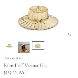 Lorna Murray Palm Leaf Vienna Hat